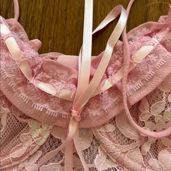 NWT For Love and Lemons Kate dress pink - small - Picture 6 of 10